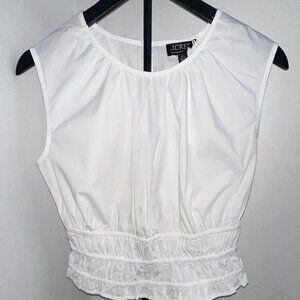 J.Crew Hyacinth Top in Cotton Poplin – White – Women’s XS – NWT